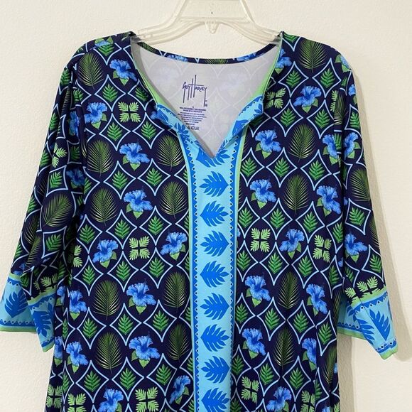 Guy Harvey Tunic Pullover Stretch Beach Boating Fishing Size M - Picture 3 of 11